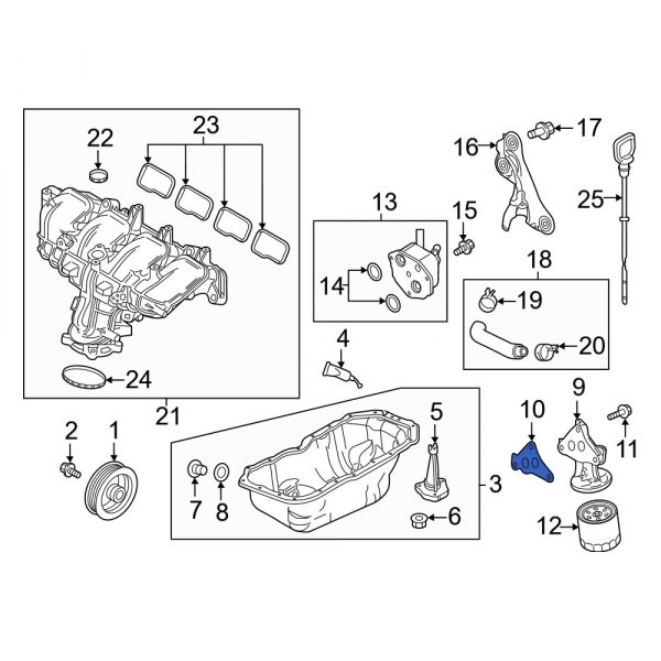 Engine Oil Filter Adapter Gasket