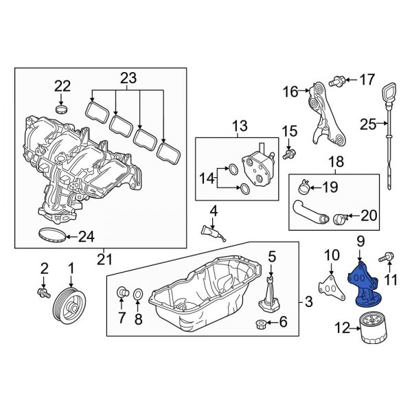 Engine Oil Filter Adapter