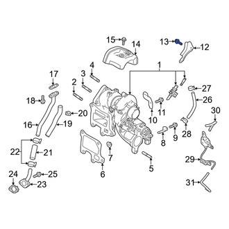 Mazda OE - Inner Turbocharger Coolant Line Bolt