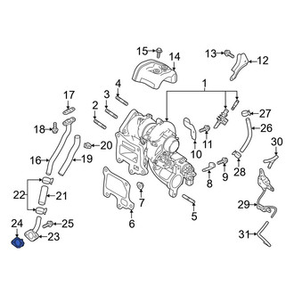 Mazda OE - Turbocharger Oil Line Gasket