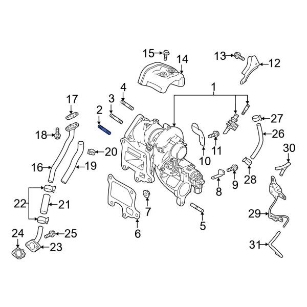 Turbocharger Stud