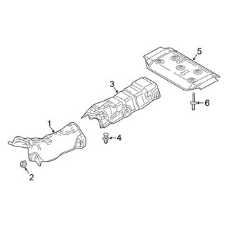 Mazda OE - Exhaust System - Heat Shields