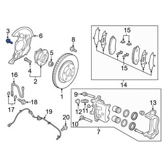 Mazda OE - Axle Hub Mounting Bolt