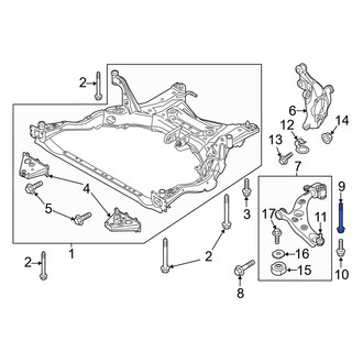 Mazda OE - Rear Suspension Control Arm Bolt