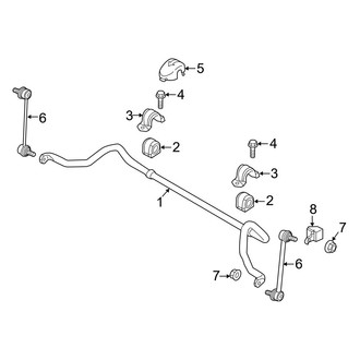 Mazda OE - Front Suspension - Stabilizer Bar & Components