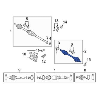 Mazda OE - Front Left CV Axle Assembly
