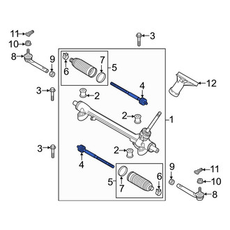 Mazda OE - Inner Steering Tie Rod End