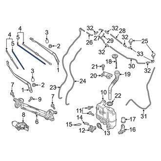 Mazda OE - Front Left Wiper Blade Refill