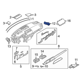 Mazda OE - Right Outer Dashboard Air Vent