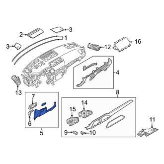 Mazda OE - Left Instrument Panel Trim Panel