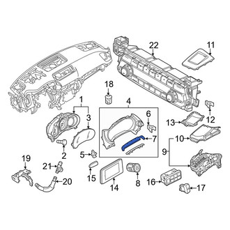 Mazda OE - Instrument Cluster Visor