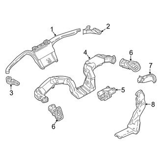 Mazda OE - Instrument Panel - Ducts (Front)