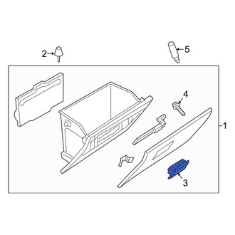 Mazda OE - Front Glove Box Latch