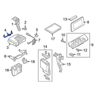 Mazda OE - Center Radio Bracket