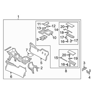 Mazda OE - Center Console (Lower Trim)