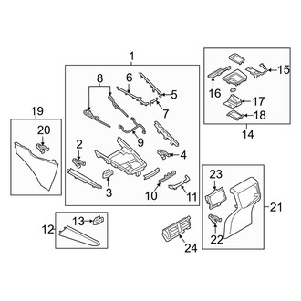 Mazda OE - Center Console (Upper Trim, W/O Cup Holder)