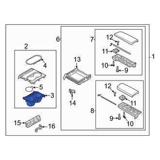 Mazda OE - Front Console Cup Holder