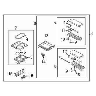 Mazda OE - Rear Console (Upper Trim)