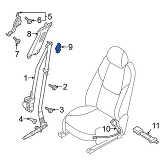 Mazda OE - Front Seat Belt Anchor Plate Cover