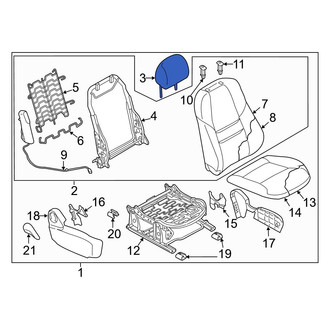 Mazda OE - Front Left Headrest