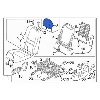Mazda OE - Front Right Headrest