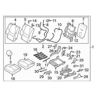 Mazda OE - Center Right Seat