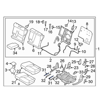 Mazda OE - Seat Track Cover