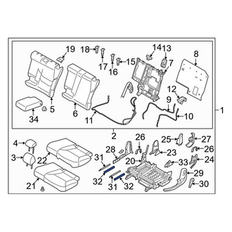 Mazda OE - Seat Track Cover