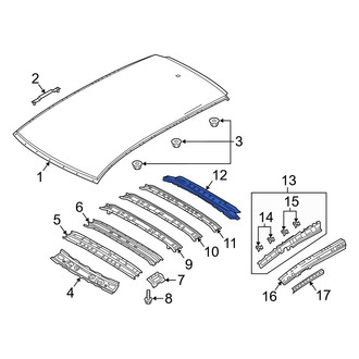 Mazda OE - Rear Roof Header Panel
