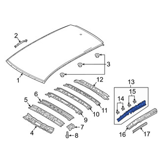 Mazda OE - Left Roof Side Rail