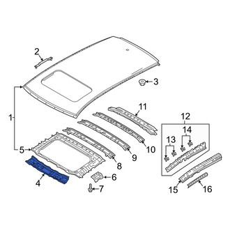 Mazda OE - Front Roof Header Panel