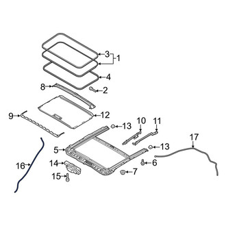 Mazda OE - Front Sunroof Drain Hose