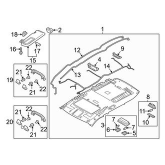 Mazda OE - Roof - Interior Trim (With Sunroof)