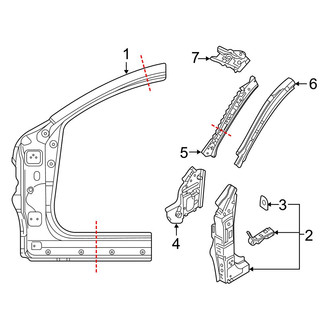 Mazda OE - Pillars, Rocker & Floor - Hinge Pillar