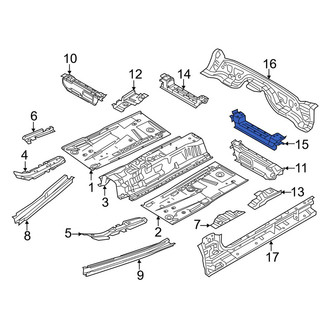 Mazda OE - Left Seat Track Bracket