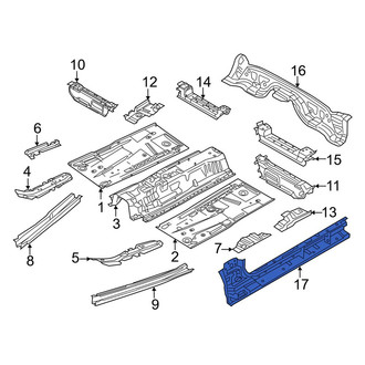 Mazda OE - Left Inner Rocker Panel