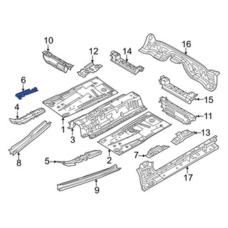 Mazda OE - Front Center Right Floor Pan Reinforcement
