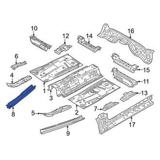 Mazda OE - Right Floor Side Rail