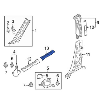 Mazda OE - Rear Right Door Sill Plate