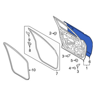 Mazda OE - Front Left Outer Door Outer Panel