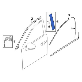 Mazda OE - Rear Left Forward Door Applique