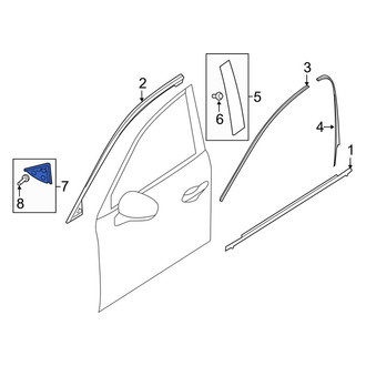 Mazda OE - Rear Left Rearward Door Applique