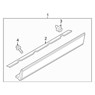 Mazda OE - Front Door - Exterior Trim (Lower Moldings, W/O Bright Insert), (Sport / Touring)