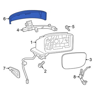 Mazda OE - Front Right Door Mirror Cover