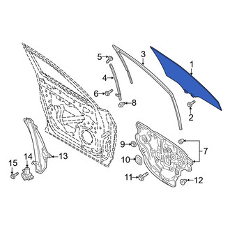 Mazda OE - Rear Right Door Glass