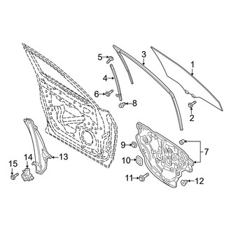 Mazda OE - Front Door - Glass & Hardware
