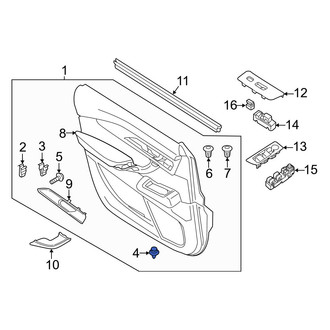 Mazda OE - Door Interior Trim Panel Retainer
