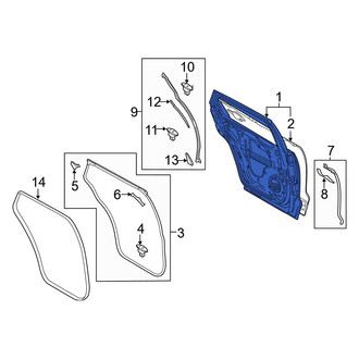 Mazda OE - Rear Right Door Shell