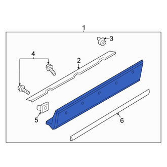 Mazda OE - Rear Right Door Molding