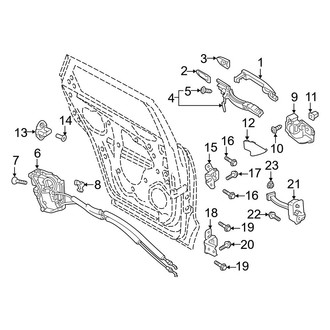 Mazda OE - Rear Door - Lock & Hardware